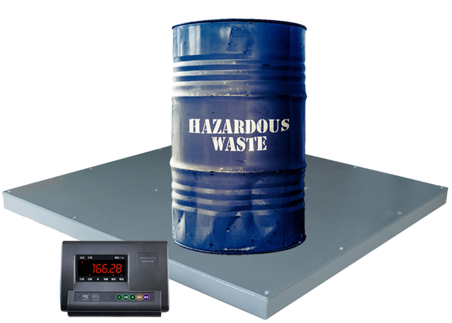 Bilancia da pavimento wireless industriale con piattaforma di pesatura da 10 tonnellate